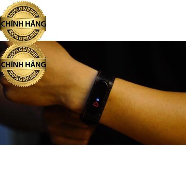 DÂY DA BÒ ĐEN CHO MIBAND 4 / MIBAND 3 - RAM LEATHER HÀNG CHÍNH HÃNG