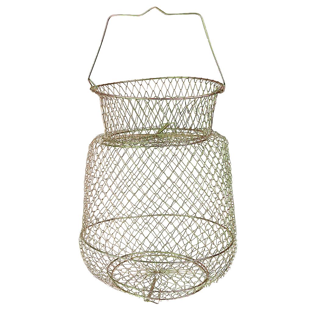 Collapsible Steel Wire Fish Basket Shrimp Crab Cage