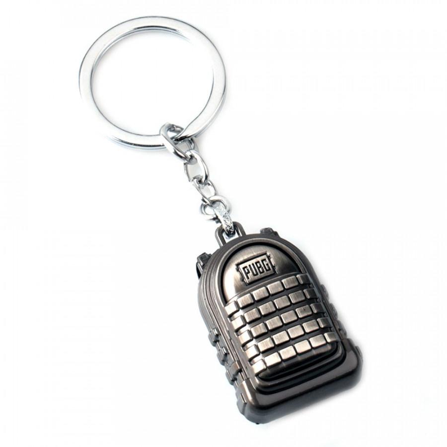 Móc khóa balo 3 loại móc khóa PUBG dập logo PUBG màu sáng