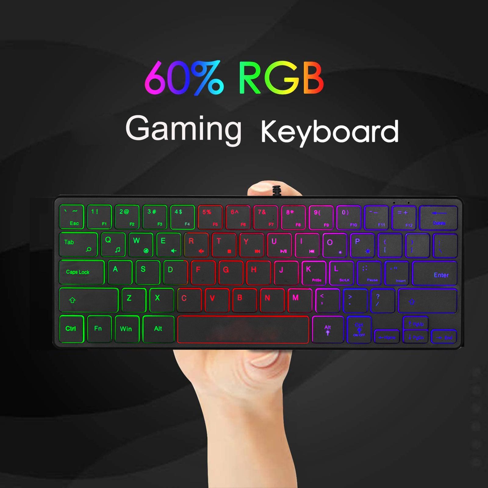 Gaming Keyboard Mini Compact USB Illuminated Windows