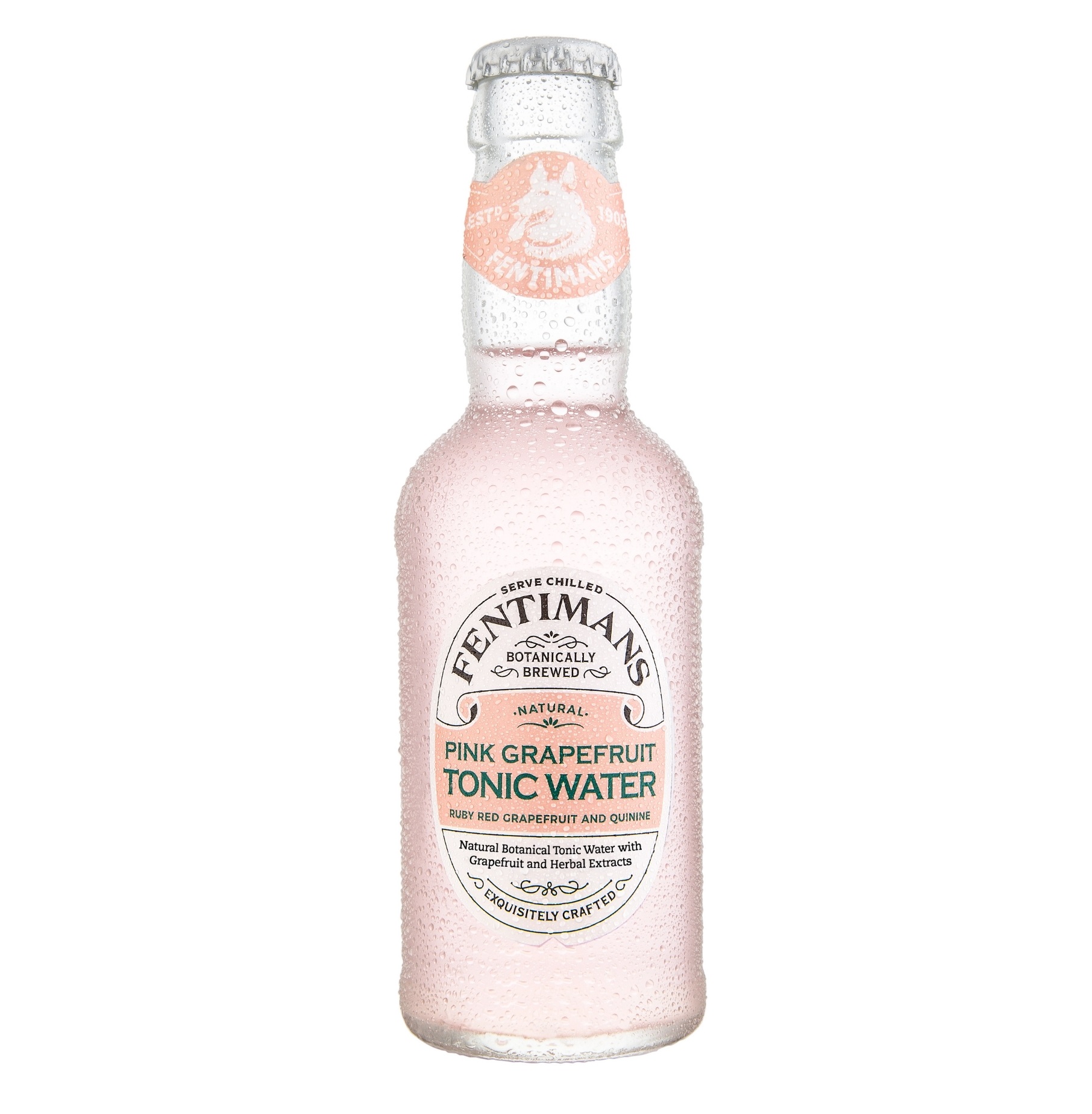 Fentimans Tonic Vị Bưởi Hồng Pink Grapefruit Anh Quốc 200ml * Lốc 4 Chai - Hàng chính hãng