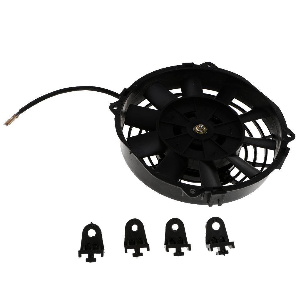 2x8'' Car Motorcycle Electric Radiator Cooling Fan Heat Dissipation 80W 12V