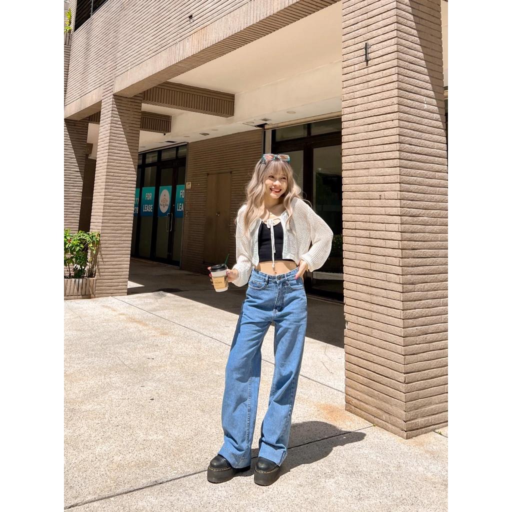 Net Cardigan - Áo len mỏng croptop - Remmus.vn