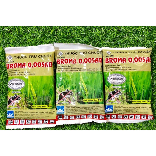 Thuốc Diệt Chuột Broma 0,005AB Diệt Trừ Chuột Sinh Học An Toàn 100 Gram - Dietcontrung.online24h