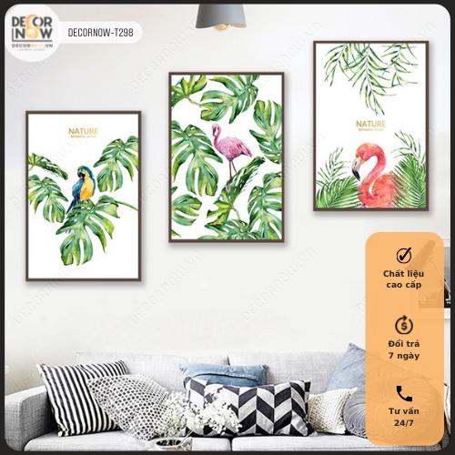 Tranh Treo Tường CANVAS Phòng Khách, Phòng Ngủ, DECORNOW, 3 Bức Trang Trí, Decor, Đẹp Nhất 2022 DCN-04