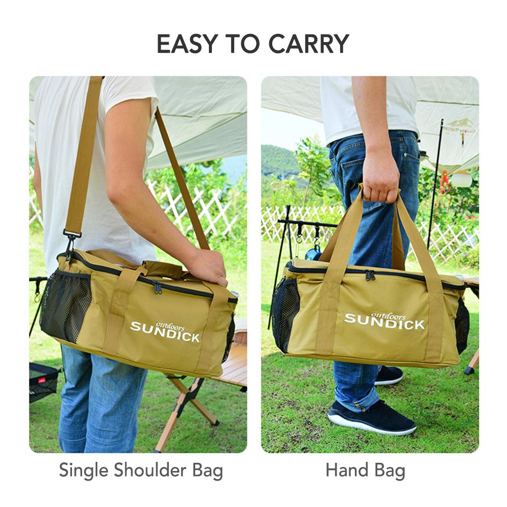 Túi lưu trữ cắm trại ngoài trời di động, dã ngoại, vải Oxford, dung tích lớn