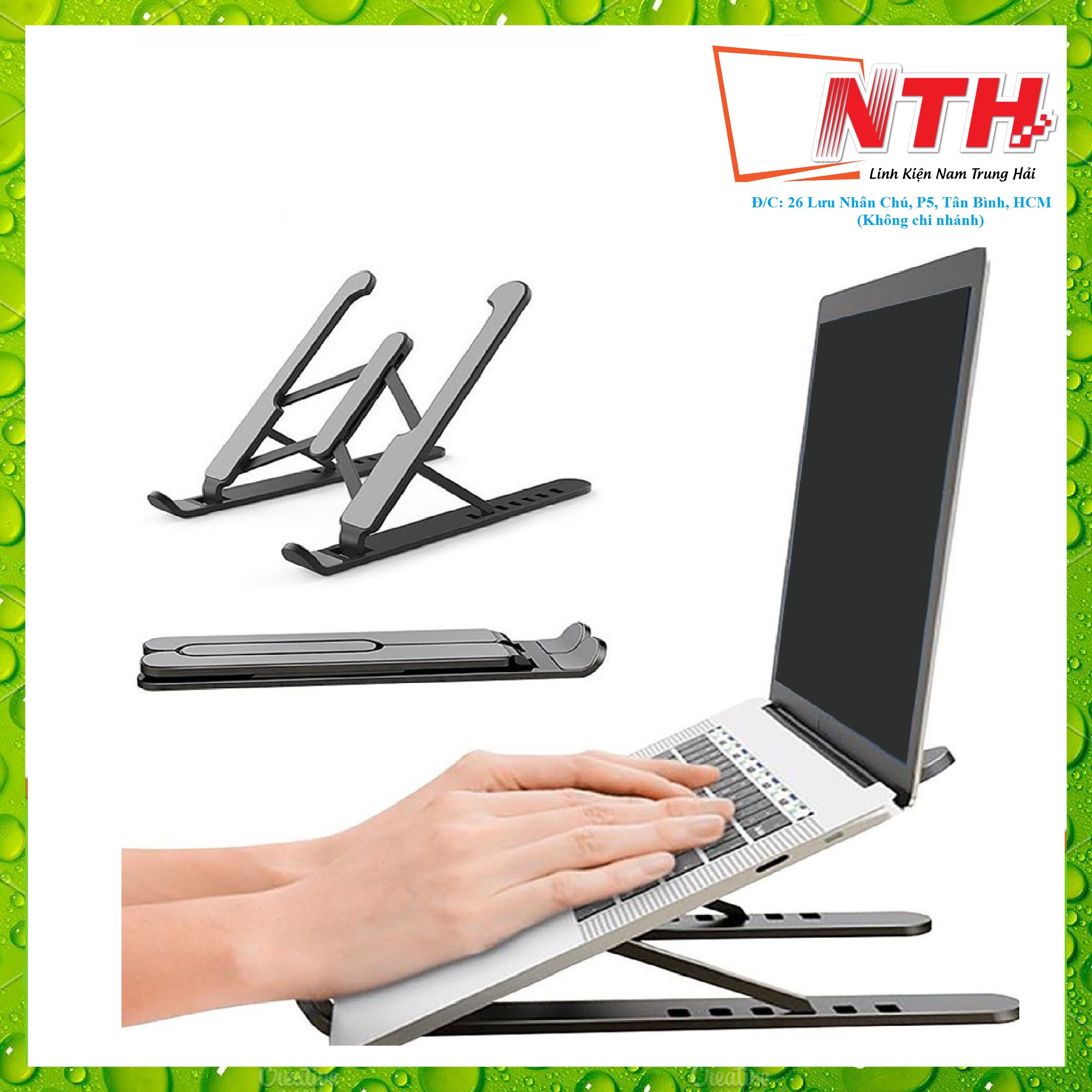 Giá đỡ laptop nhựa 21 inch đen siêu bền