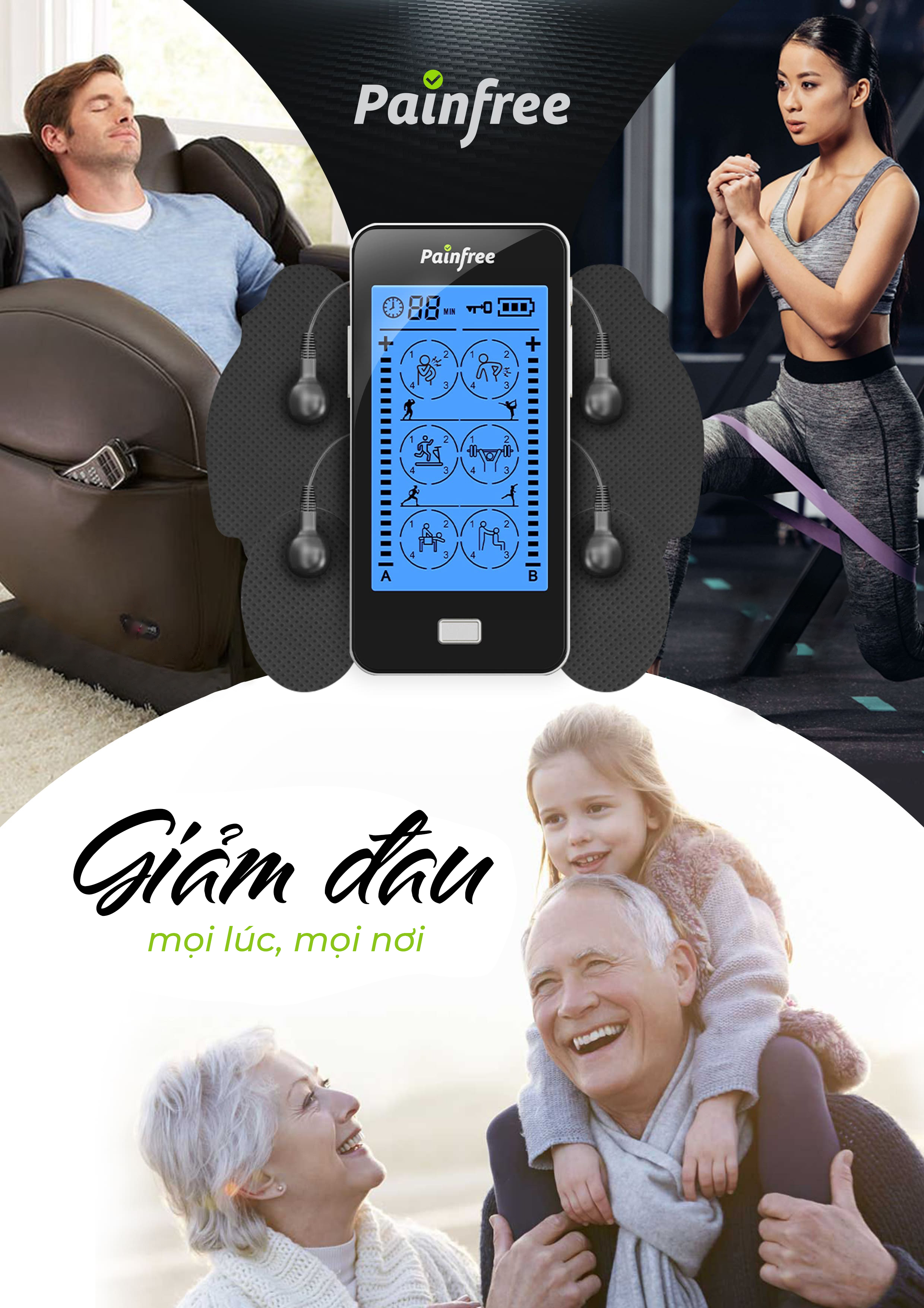 Máy Mát Xa Giảm Đau Và Tăng Cơ, Giảm Mỡ Bụng, Đùi 3 Trong 1, Trị Liệu Giãn Cơ, Thư Giãn, Dễ Sử Dụng