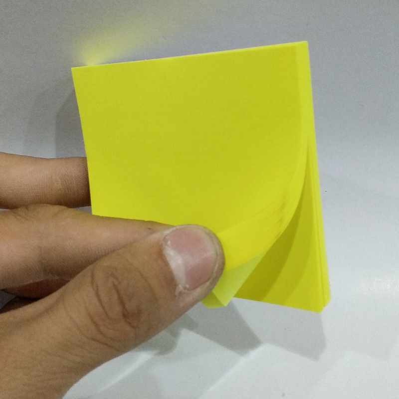 Giấy Note 3x3 Màu Dạ Quang - Mẫu 1 - Màu Vàng