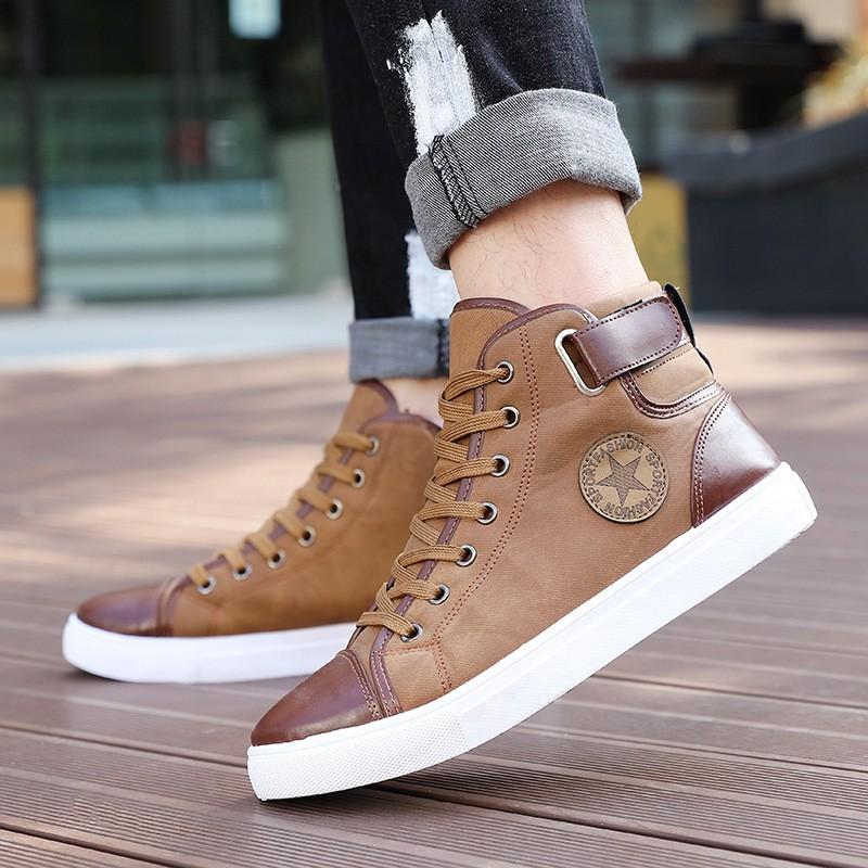 Giày Cổ Cao Nam, Giày Sneaker Thể Thao Nam Cổ Cao Hàng Cao Cấp