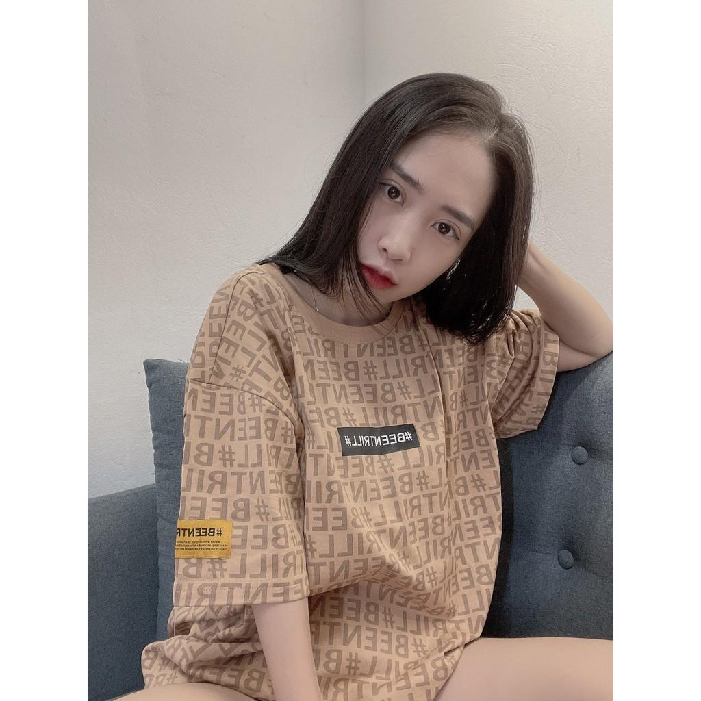 Áo thun tay lỡ phông Unisex nam nữ cotton beentrill monogram -B01