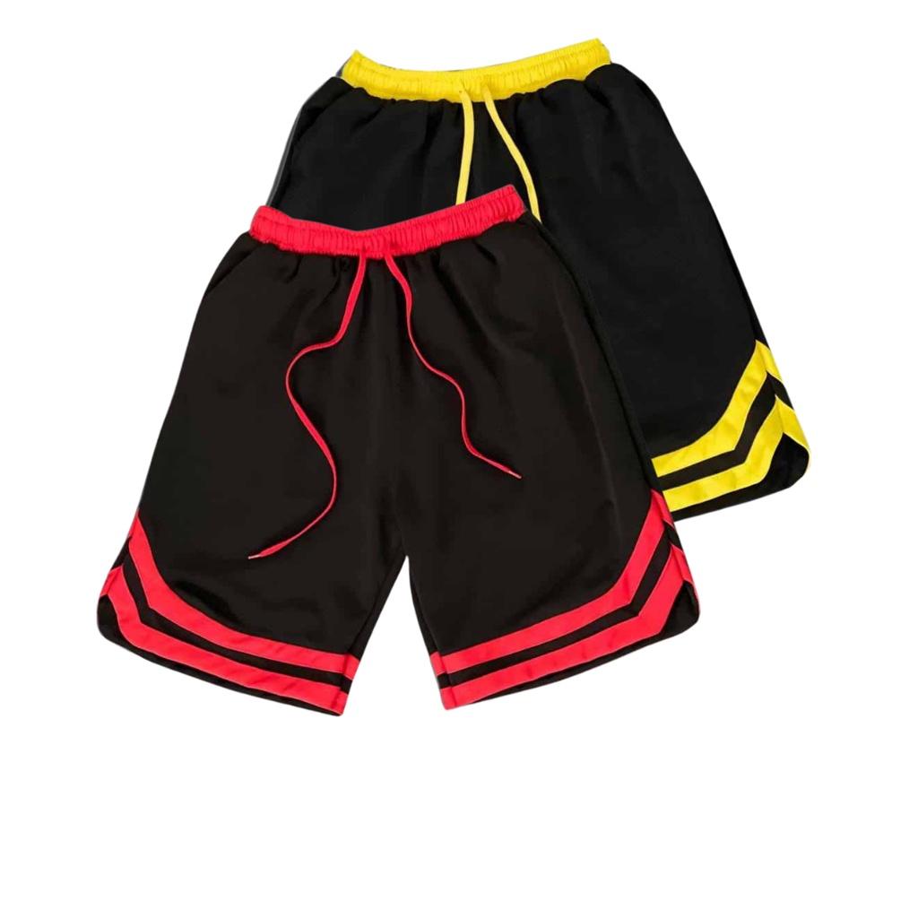 Quần Short boli 2v thể thao nam nữ - Sọt Lững Kiểu Dáng Thể Thao Unisex hai Màu Đen,trắng 05x..