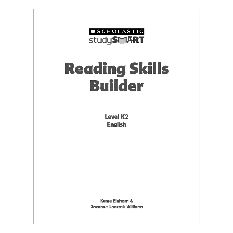 Scholastic Study Smart: Reading Skills Builder Level K2 (Ages 5 +)