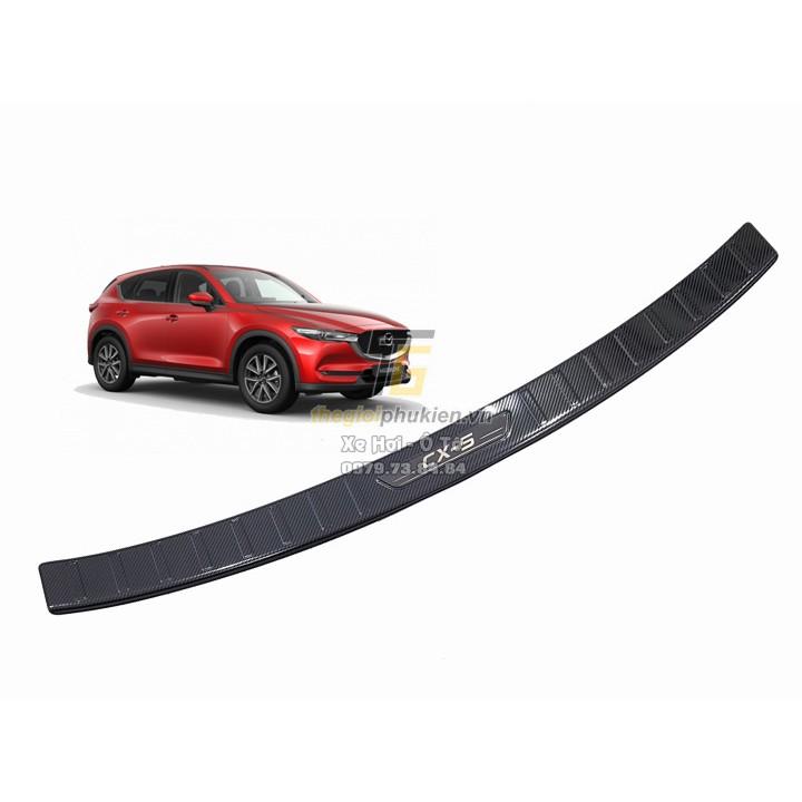 Combo ỐP BẬC CỐP VÀ BẬC CỬA xe Mazda CX5, CX-5 2018-2020 vân Carbon