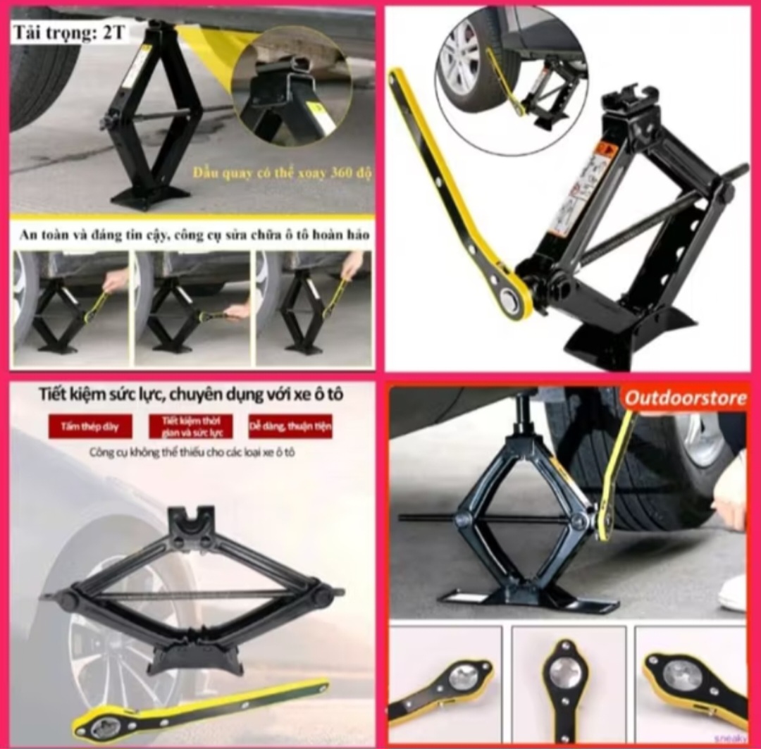 1 BỘ KÍCH NÂNG GẦM XE HƠI ÔTÔ CHỮ A 2 TẤN VỚI TAY QUAY ĐA NĂNG THUẬN TIỆN CHO MỌI NGƯỜI