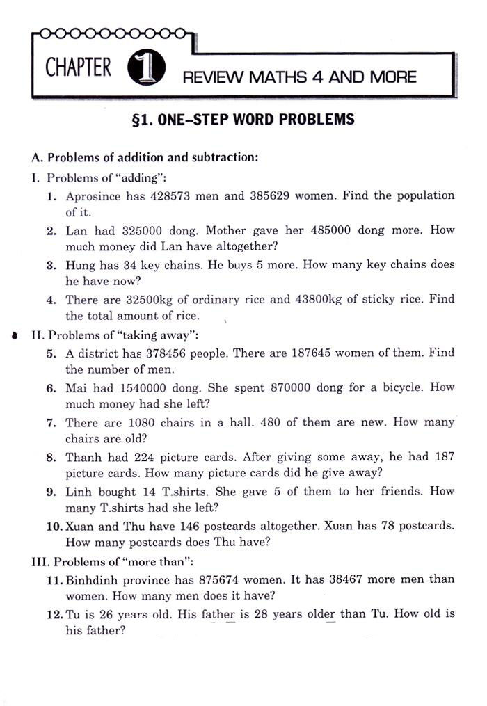 Toán Đố Lớp 5 - Word Problems Primary Maths 5 (Tái Bản)