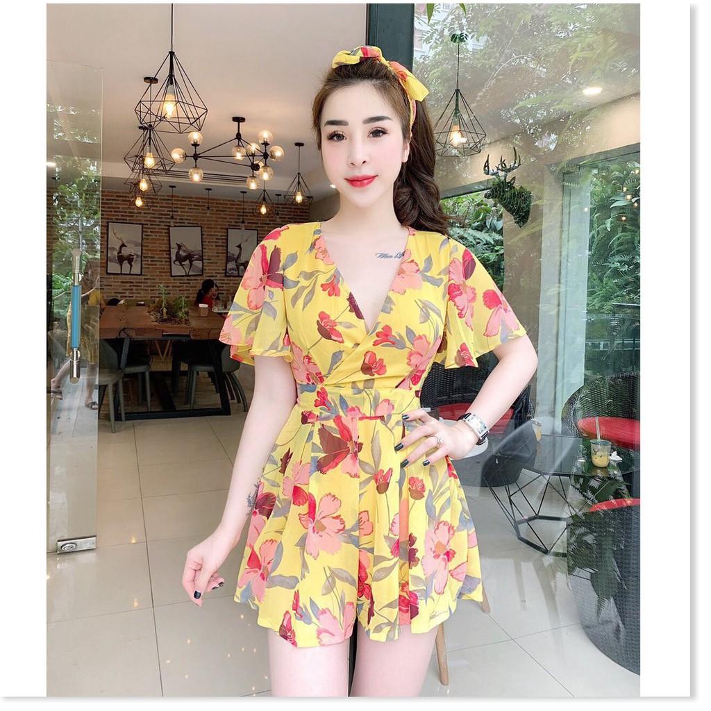 Jumpsuit nữ voan hoa cực xinh