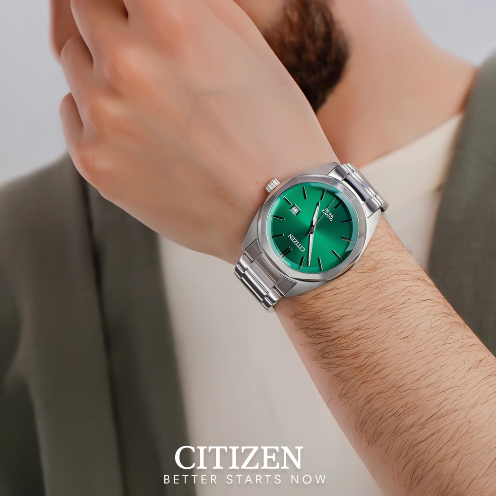 Đồng Hồ Nam Citizen Dây Thép Không Gỉ BI5110-54X - Mặt Xanh (41mm)