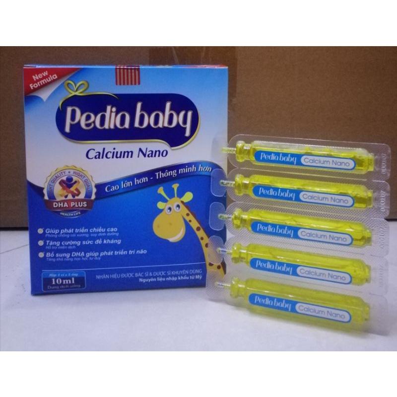 Pediababy canxi bổ sung canxi cho cơ thể, bé từ 06 tháng tuổi trở lên dùng được.