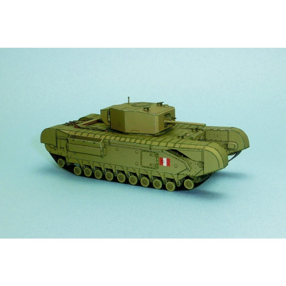 Mô hình giấy xe tanks Churchill MkIII tỉ lệ 1/72