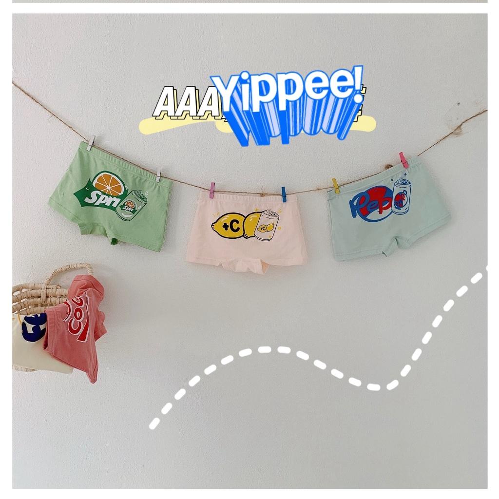 Combo 5 chip đùi nữ sinh chất cotton cao cấp đáy kháng khuẩn cho bé gái từ 9-35kg