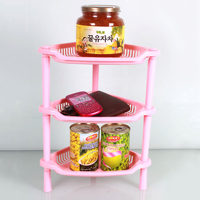Kệ nhựa ốp góc 3 tầng