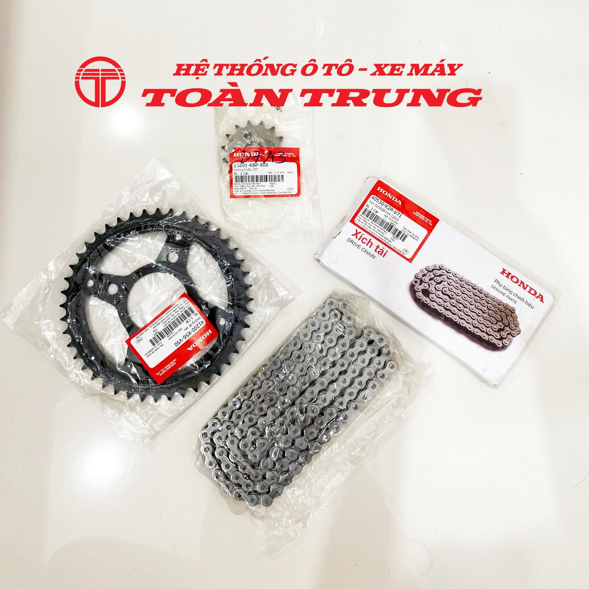 Bộ nhông xích Winner/Winner X (Loại có phớt O) chính hãƞg Honda (Mã lẻ)