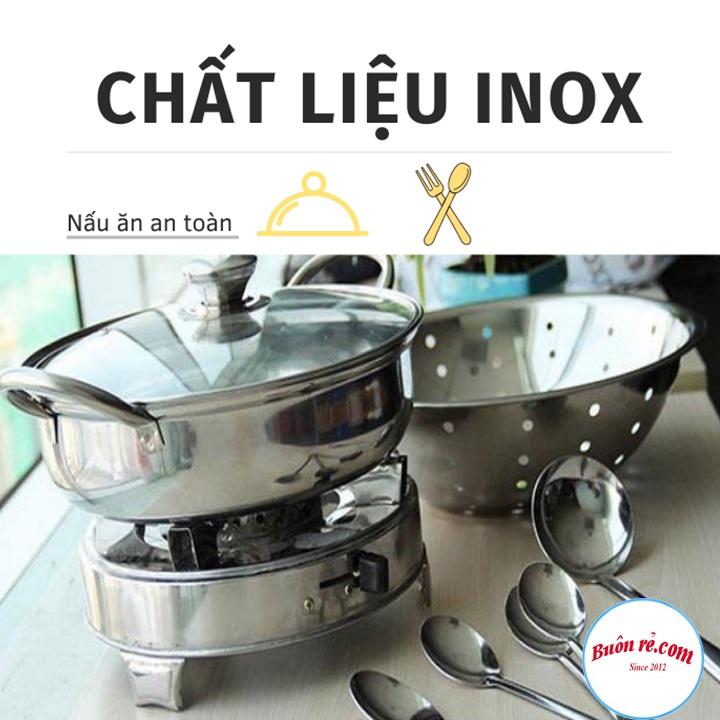 Bếp Cồn Khô Inox Mini Du Lịch Tiện Lợi - Bếp cồn lẩu nướng nhỏ gọn dễ dàng mang đi dã ngoại BR 01592