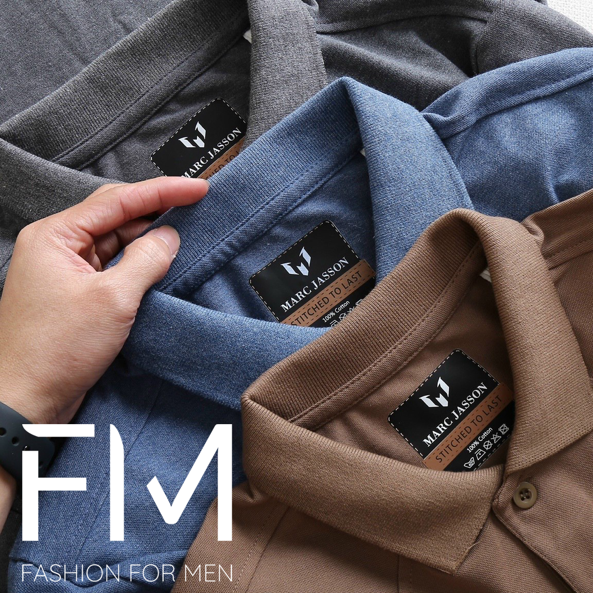 Áo Polo nam cổ bẻ ngắn tay, chất liệu vải cá sấu cotton cao cấp, trẻ trung, năng động – FORMEN SHOP – FMPS150