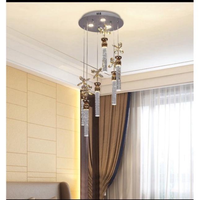 Đèn thả thông tầng phale HTK015, đèn chùm phòng khách, đèn phale DT DDT