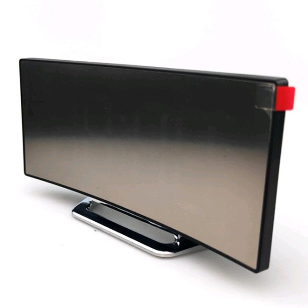 2pcs LED Digital Alarm Clock Mirror Clock Mirror Surface for Home Decor Red