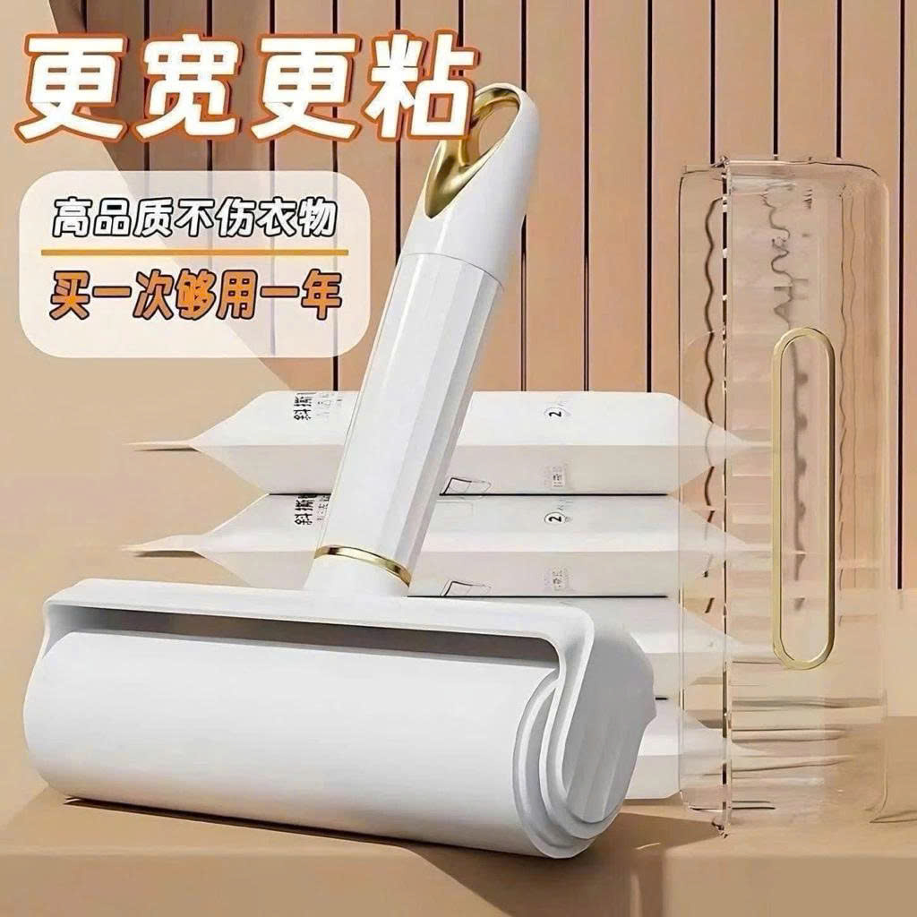 Combo Cây Lăn Bụi Quần Áo Đa Năng Kèm 9 Lõi Giấy Keo - Cây Lăn Hút Tóc, Lông Thú Cưng, Bụi Bẩn 16cm- HÀNG CHÍNH HÃNG MINIIN
