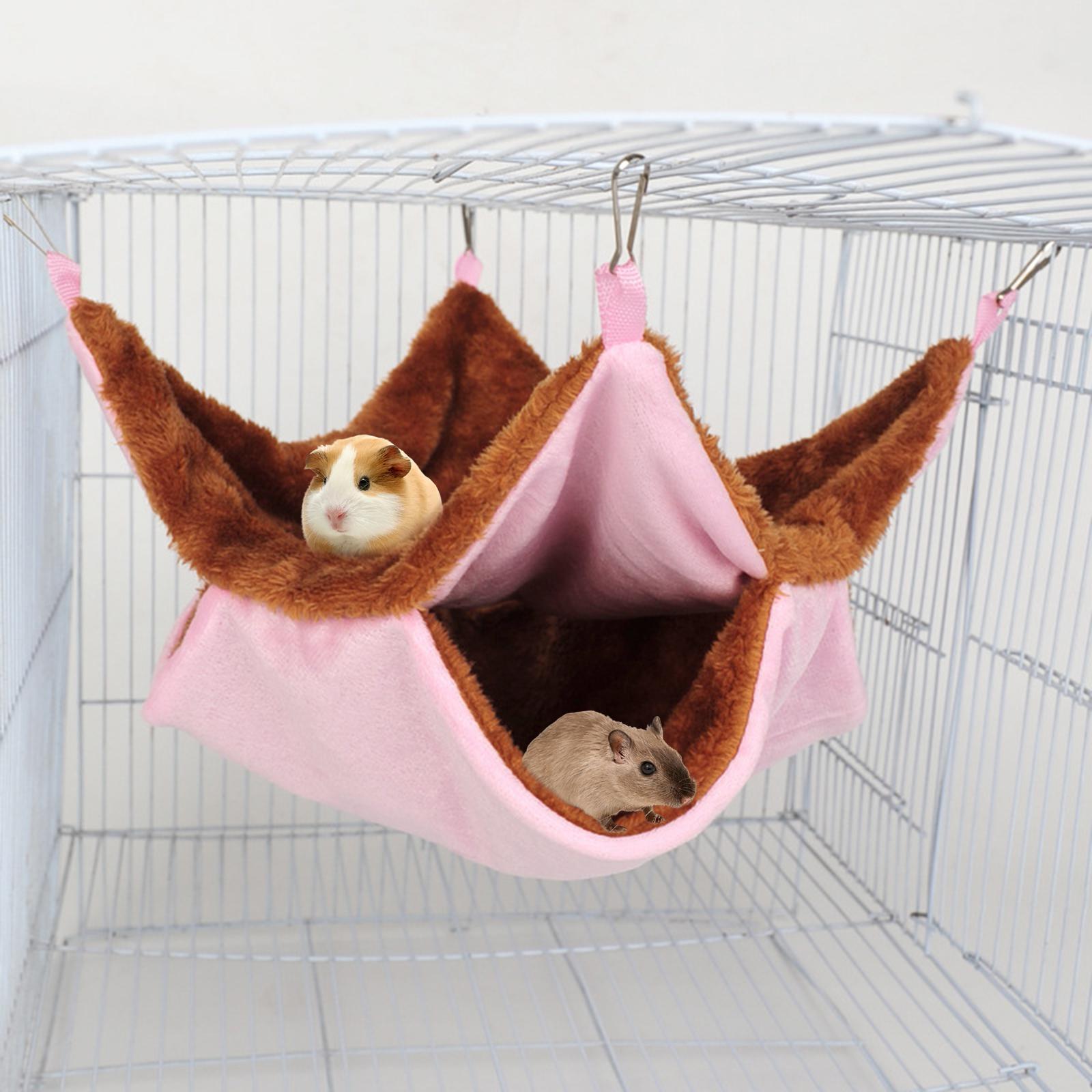 Double Layer Hamster Hammock    Nest Rat Habitat Cage