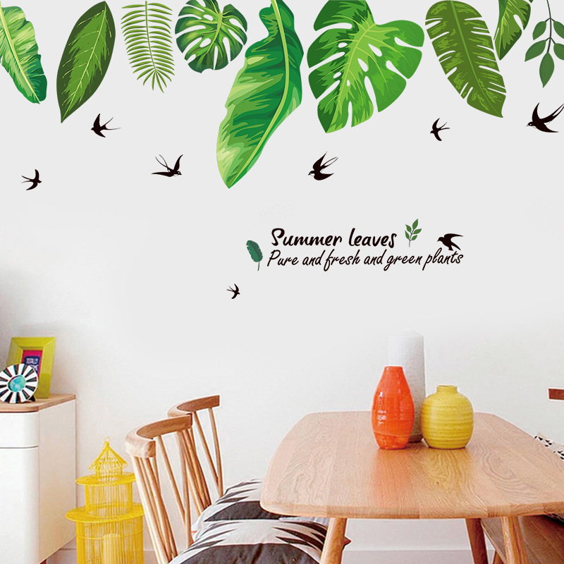 Decal dán tường Grean Leaves Art XL8362