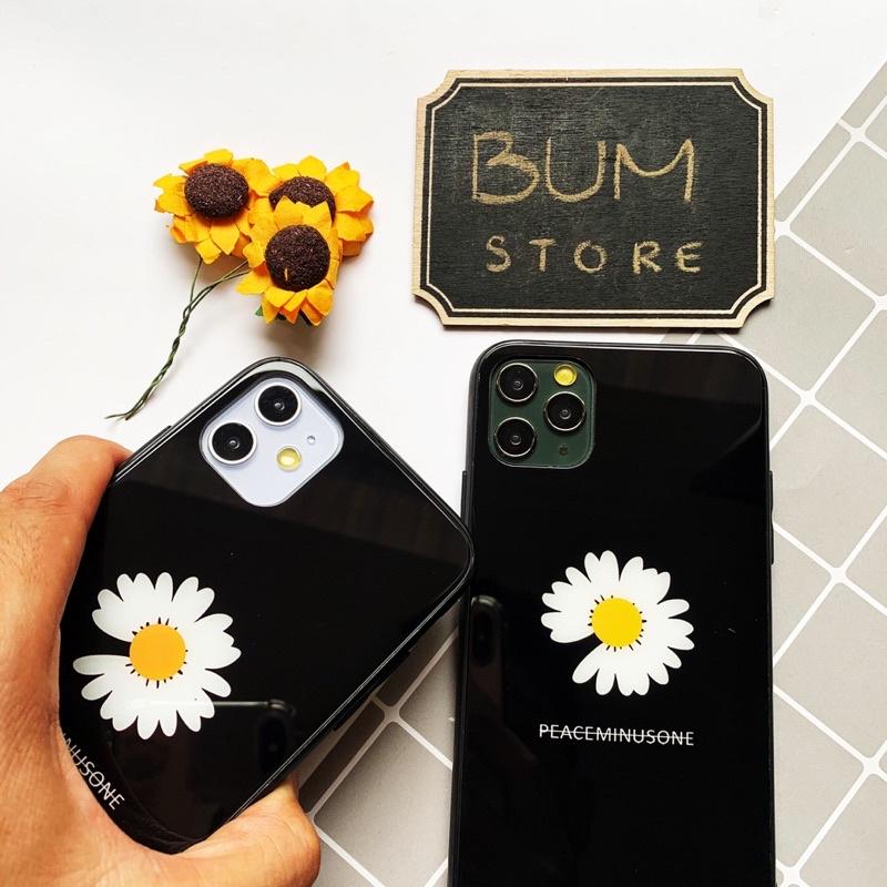 Ốp Lưng Kính Hoa Cúc Iphone 11 / 11 Pro / 11 Pro Max