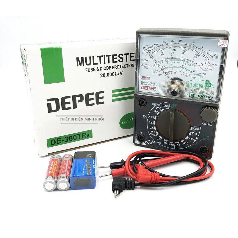 Đồng Hồ Vạn Năng VOM Depee DE-960TR - Đồng Hồ Đo Điện Tặng Kèm Pin