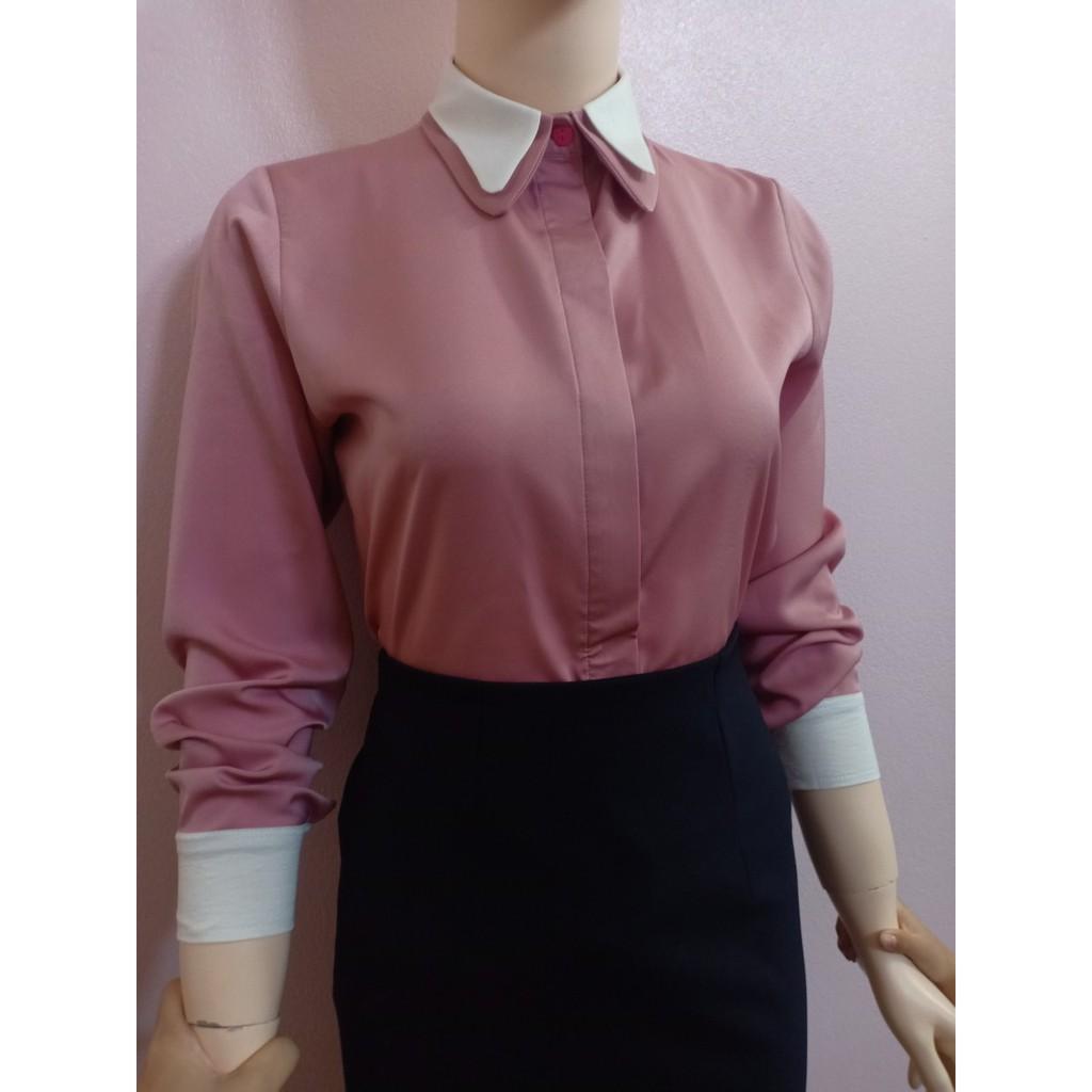 Áo kiểu nữ lụa ngọc trai