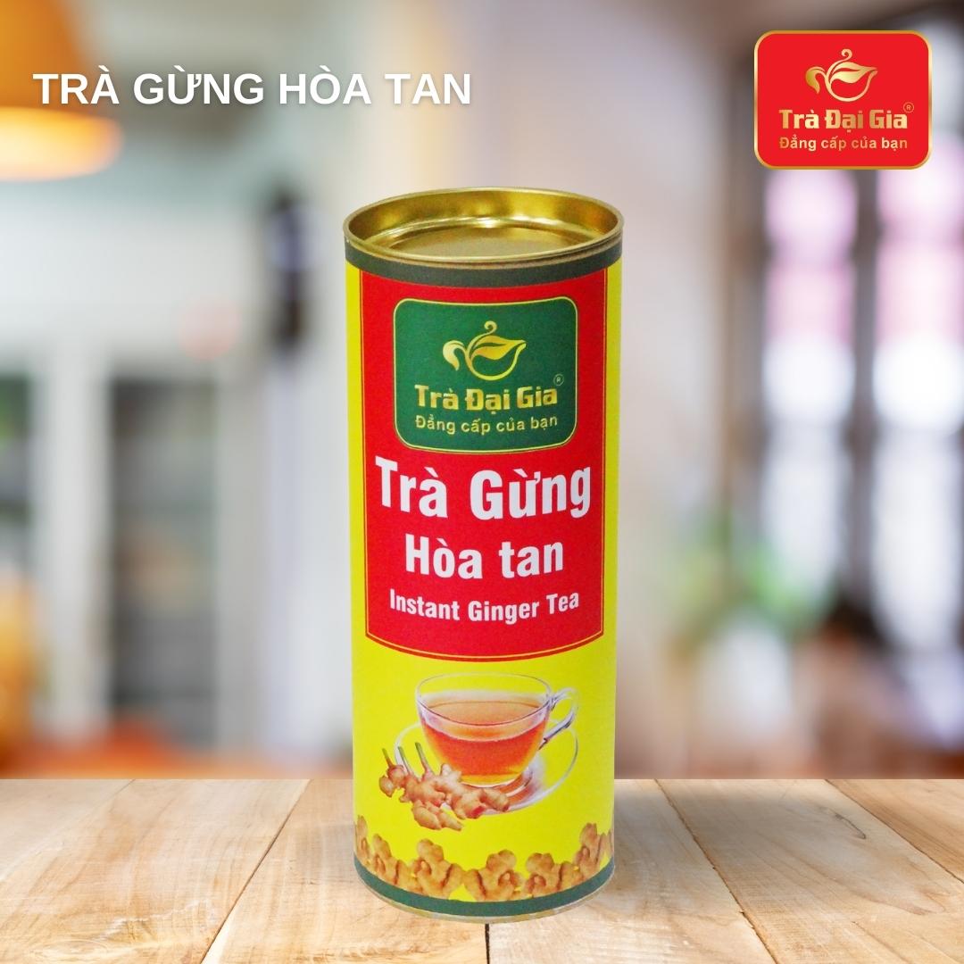 Trà Gừng hòa tan hộp sắt 15 túi x 5g - Trà Đại Gia