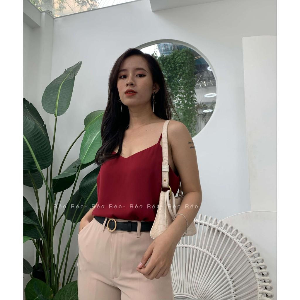 Áo lụa cao cấp 2 dây, Chất lụa cực kỳ mềm mại, chất lụa cao cấp nên dày dặn , mà cực kỳ mát