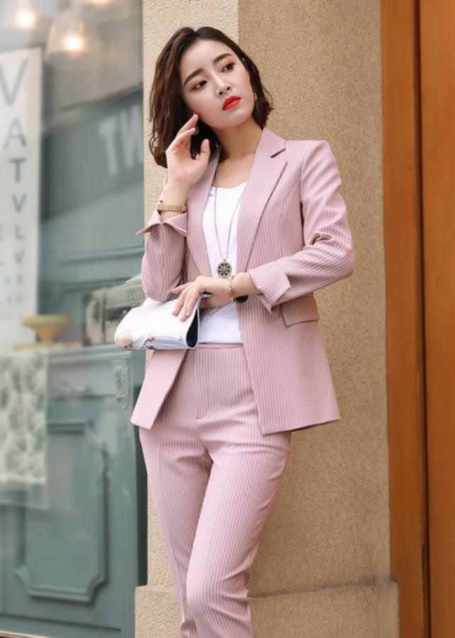 Áo Vest Nữ Sọc Titishop ACC151 - Hồng