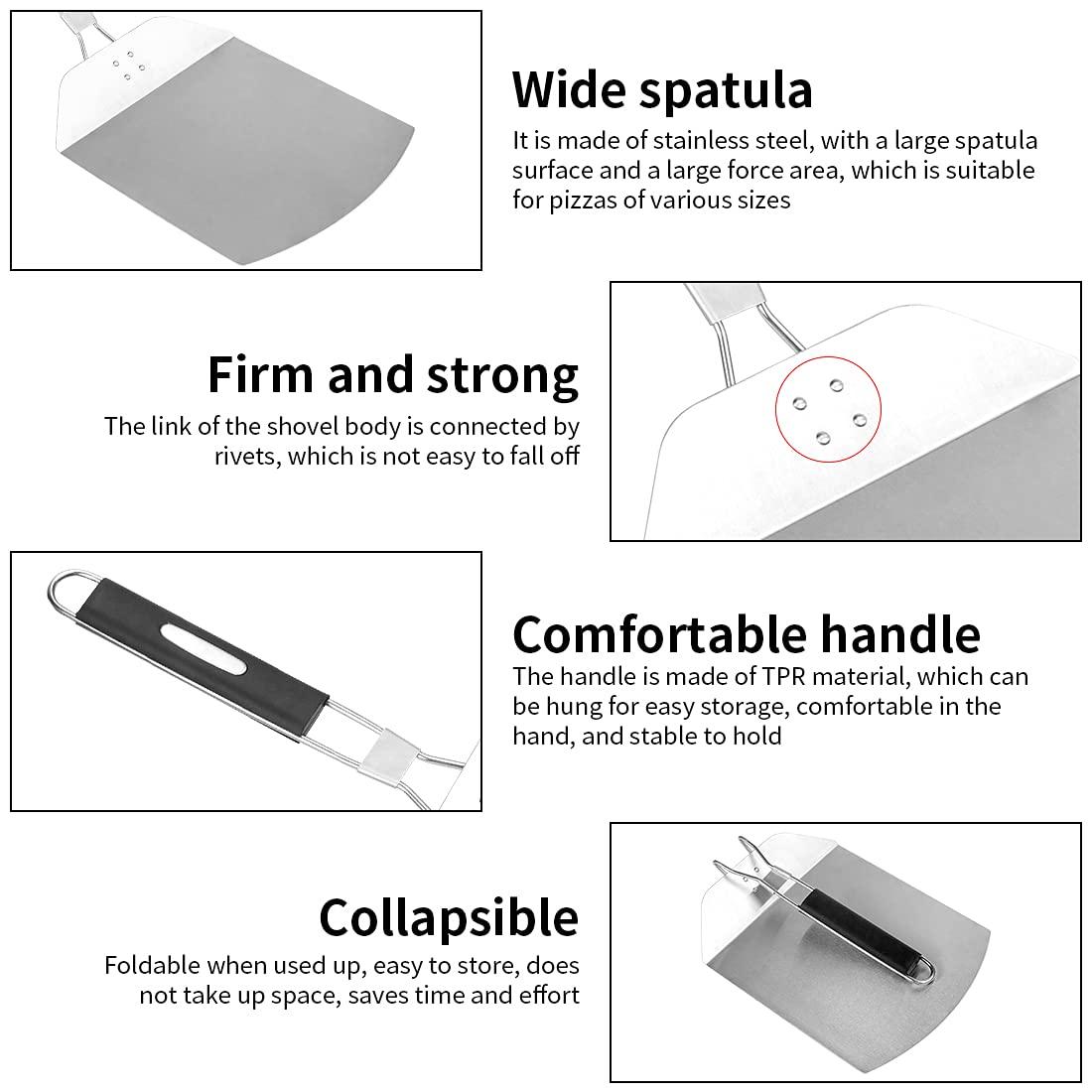 Xẻng xúc bánh pizza, Thớt nướng bánh pizza bằng nhôm, Thìa nướng bánh, Dụng cụ nâng bánh pizza và bánh