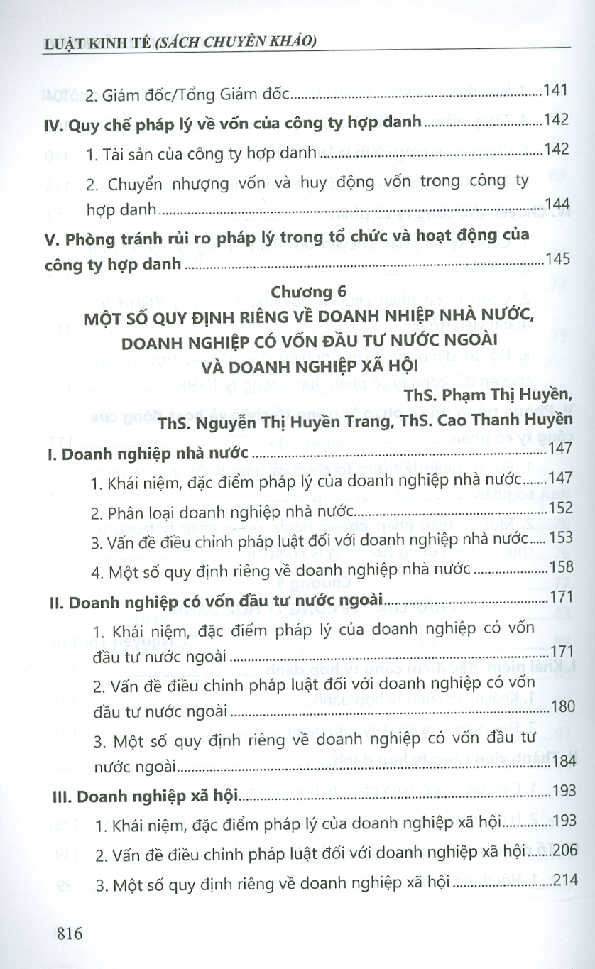 Luật Kinh Tế (Tái bản lần thứ nhất, có sửa đổi, bổ sung) - Sách chuyên khảo