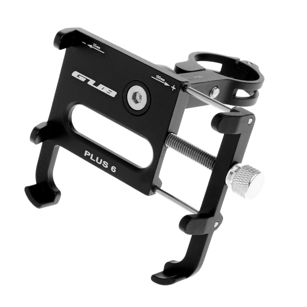 360 Rotation Mobile Phone Holder Adjustable Mount For Bike Handlebars Black