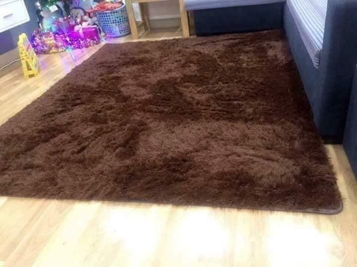 THẢM LÔNG TRẢI SÀN lông xù 2m x 1m6 tặng kèm 1 thảm lau chân