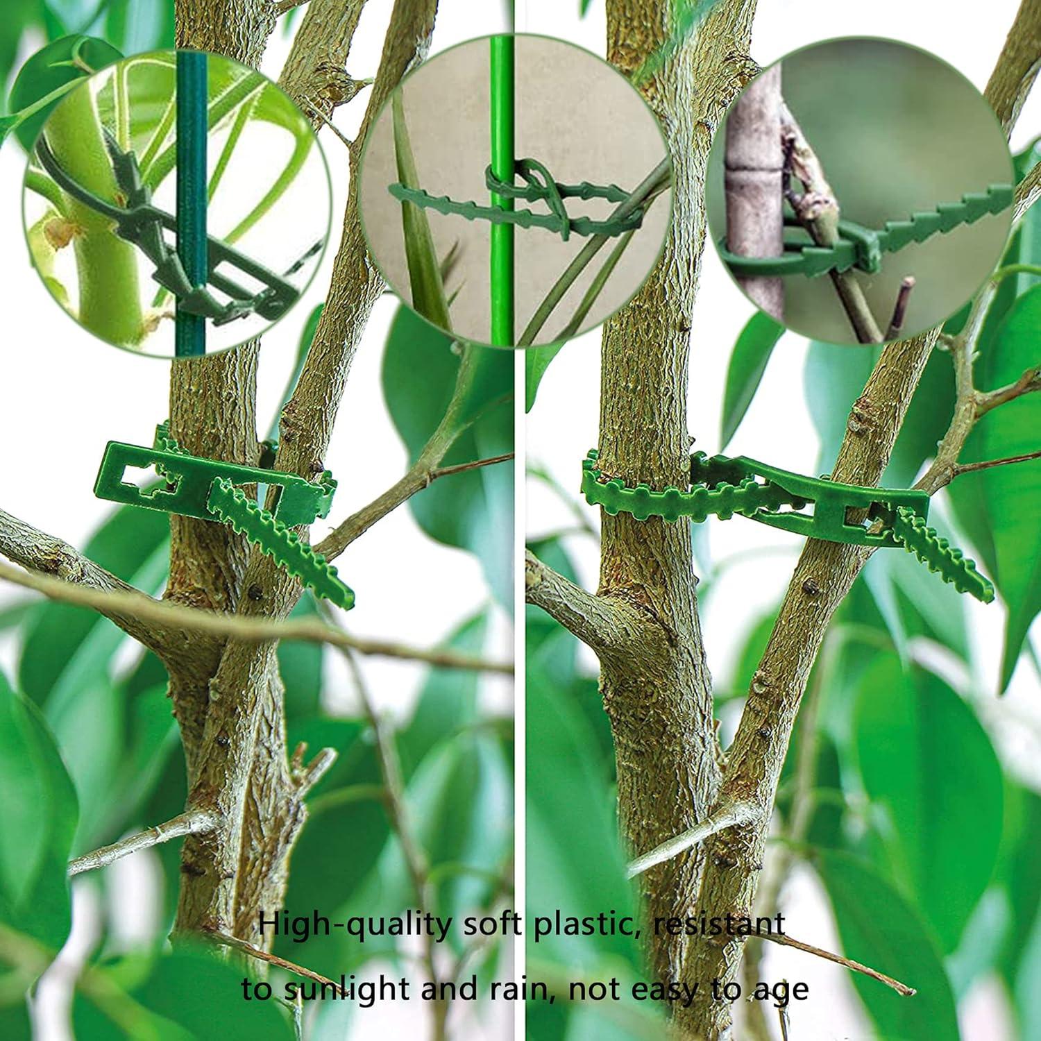 100 Cái Cà Vạt Thực Vật Có Thể Điều Chỉnh Dây Xoắn Dây Nhựa Có Thể Tái Sử Dụng Dây Cáp Vườn Dây Có Thể Điều Chỉnh Cà Vạt 17Cm Cho Hỗ Trợ Thực Vật Trong Vườn