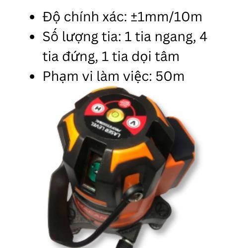 Máy cân bằng laser 5 tia xanh pin Macan -505