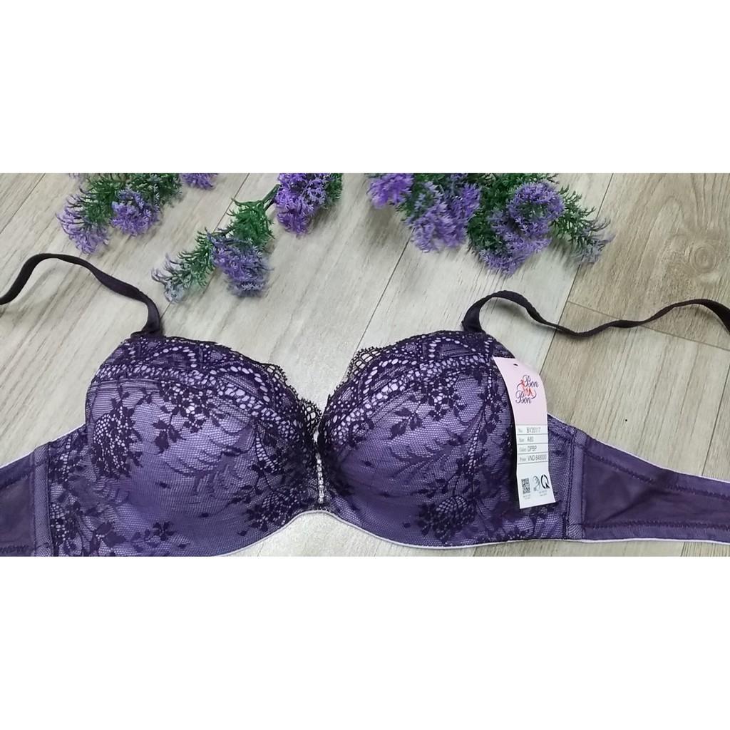 Áo lót nữ nâng ngực Bonbon 33117 mút dầy, phối ren