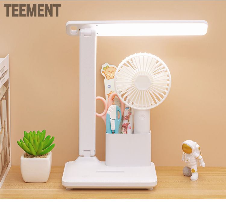 Đèn Bàn Học Đọc Sách Cao Cấp Teement Led Chống Cận 03 Chế Độ Ánh Sáng Vàng Bảo Vệ Mắt- Hàng Chính Hãng