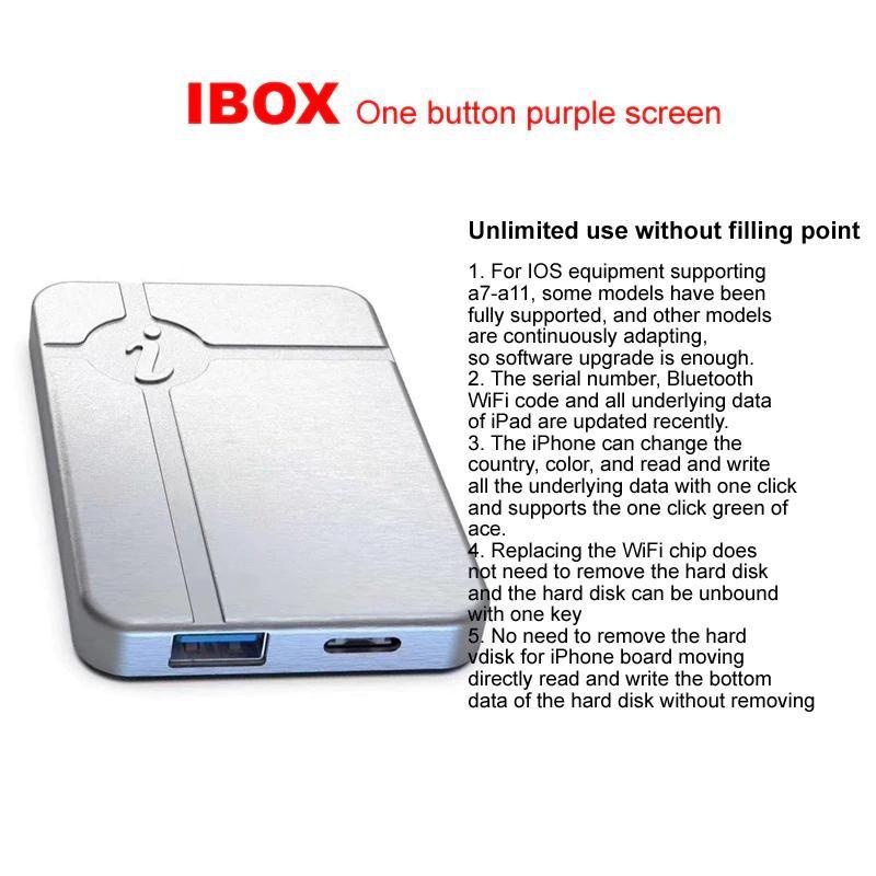 iBox mini thiết bị thao tác ổ cứng (đổi mã, fix WiFi, fix xanh 3utool,...) cho iPhone và iPad