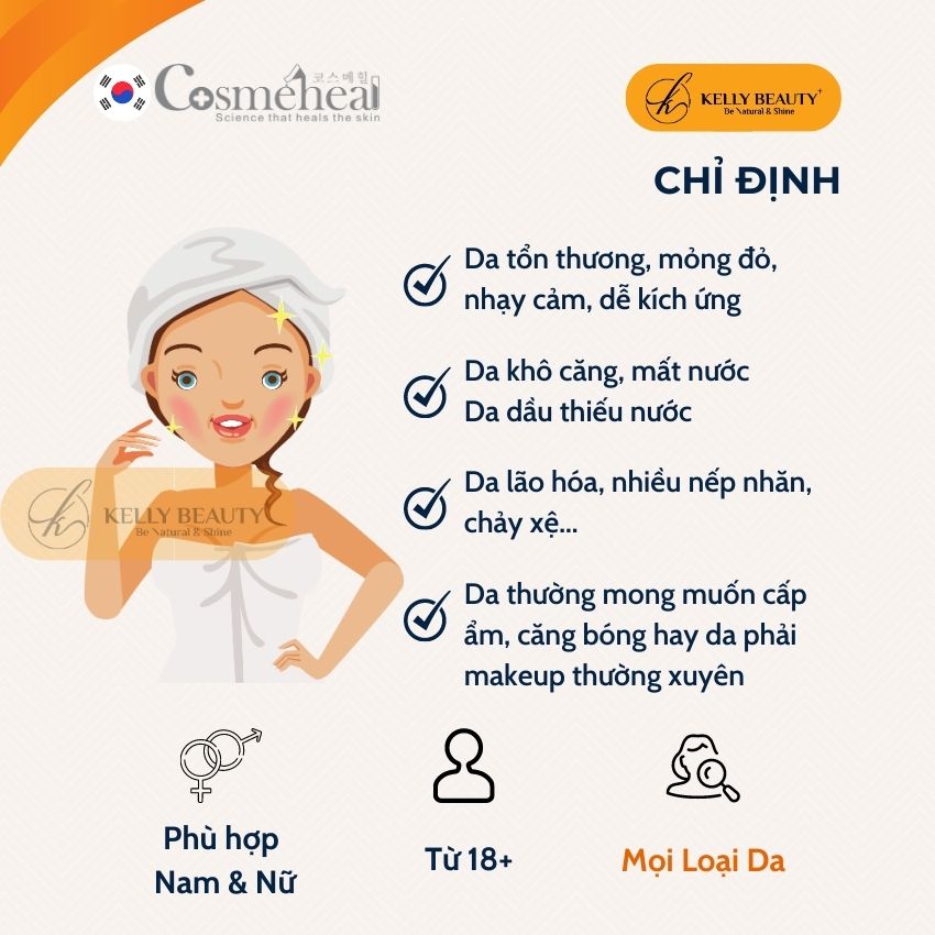 Kem Dưỡng Ẩm Căng Bóng Da Cosmeheal SuperShine Hydration - Phục Hồi, Mờ Nếp Nhăn, Trẻ Hóa Làn Da | Kelly Beauty